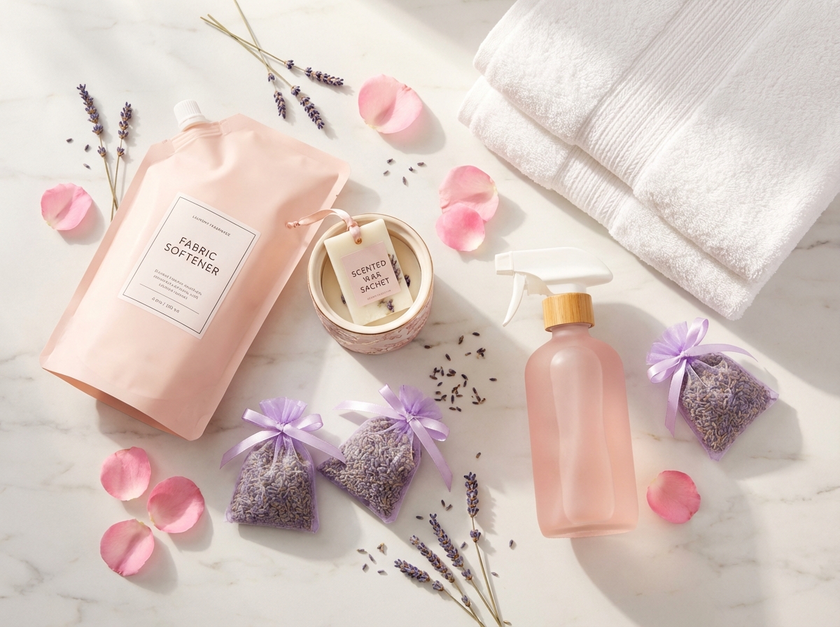 Các sản phẩm giữ hương thơm: nước xả, sáp thơm, túi thơm, xịt thơm vải