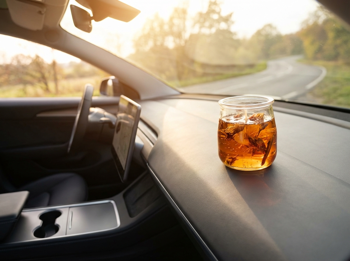 Sáp thơm Felce Azzurra trên taplo xe ô tô