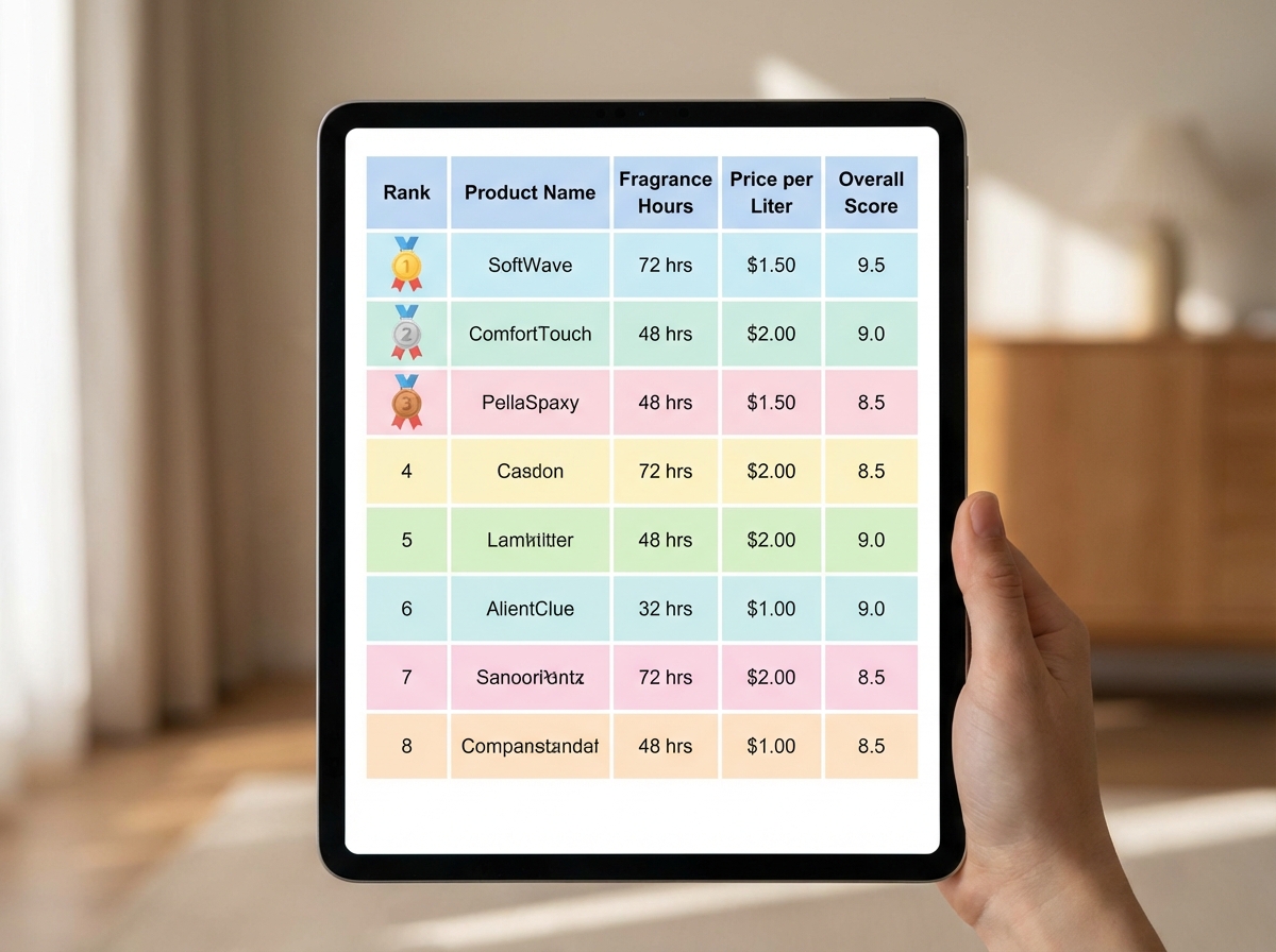 Bảng xếp hạng top 8 nước xả vải thơm lâu nhất 2026