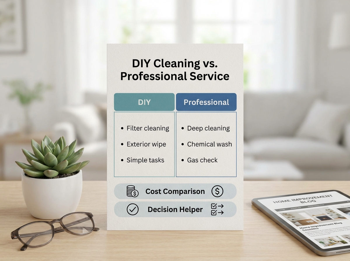 So sánh tự vệ sinh vs gọi thợ chuyên nghiệp