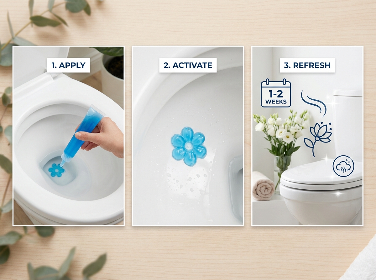 Gel khử mùi bồn cầu bông hoa