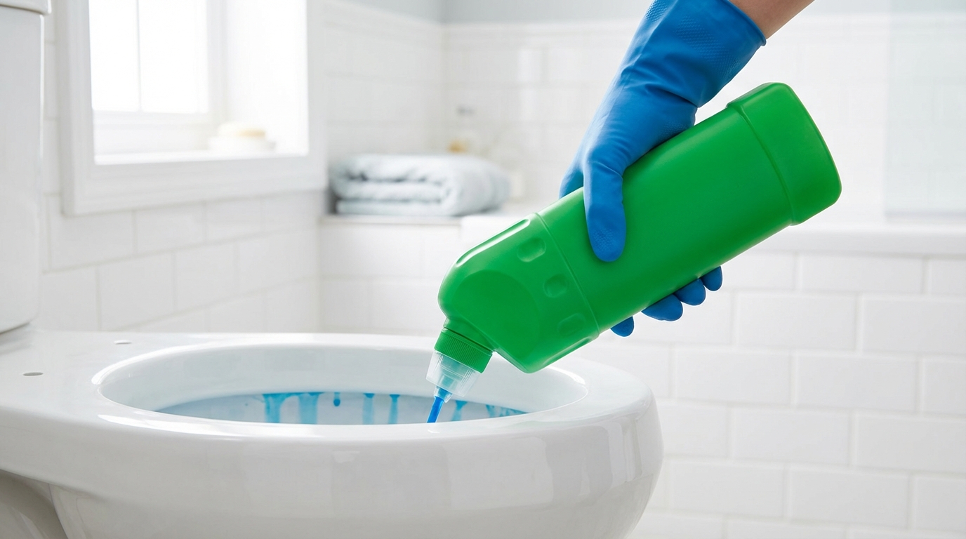 Cách xịt Vixol dưới viền bồn cầu đúng kỹ thuật