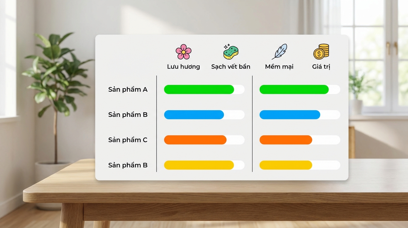 Bảng so sánh Hygiene vs Comfort theo các tiêu chí