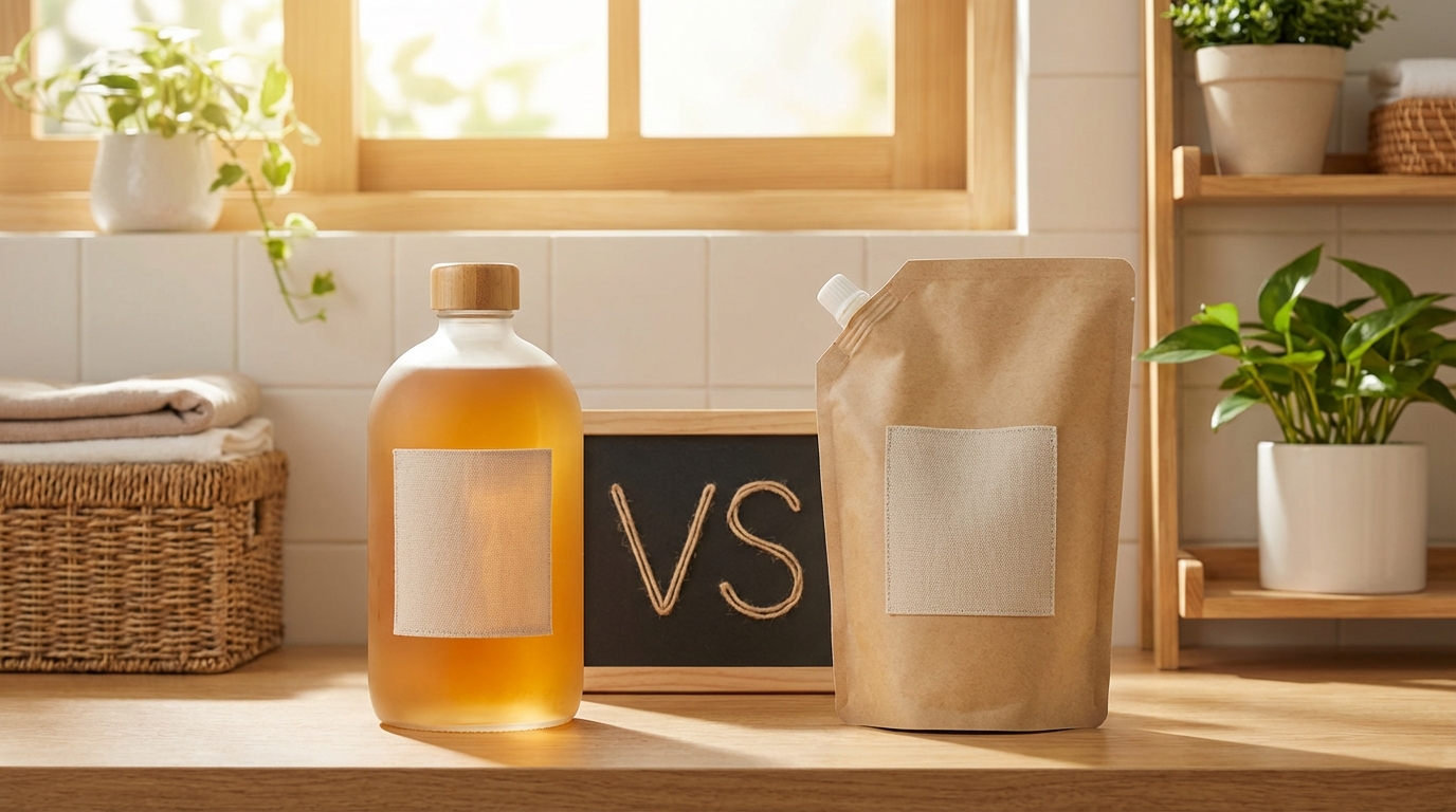 So sánh chai nước giặt và túi refill – loại nào tiết kiệm hơn