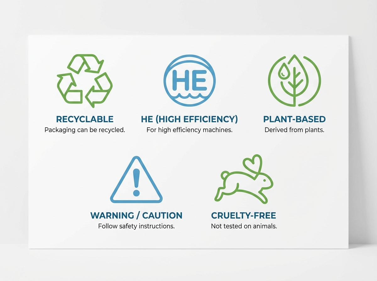 Bảng giải mã ký hiệu phổ biến trên chai sản phẩm tẩy rửa