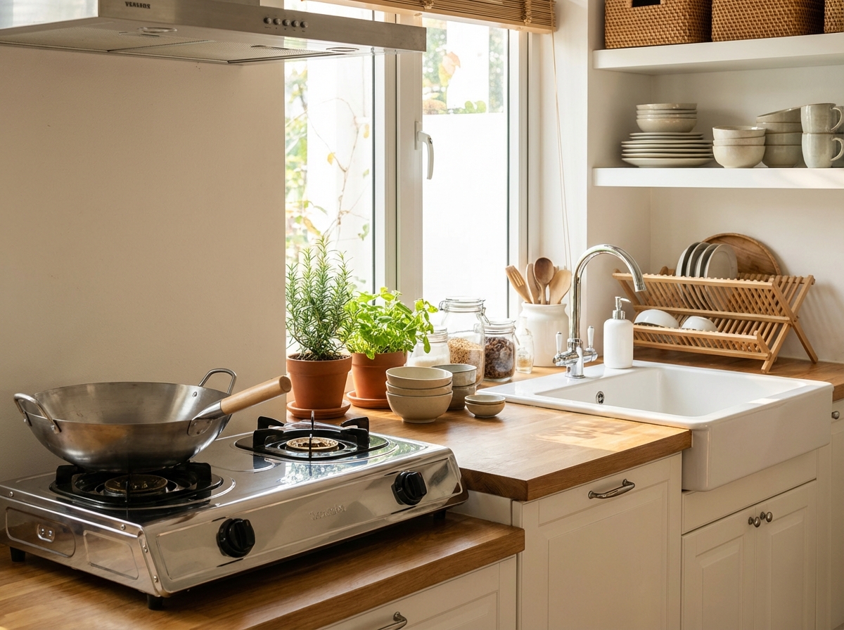 Bếp Việt Nam sạch bóng sau khi tổng vệ sinh hậu Tết