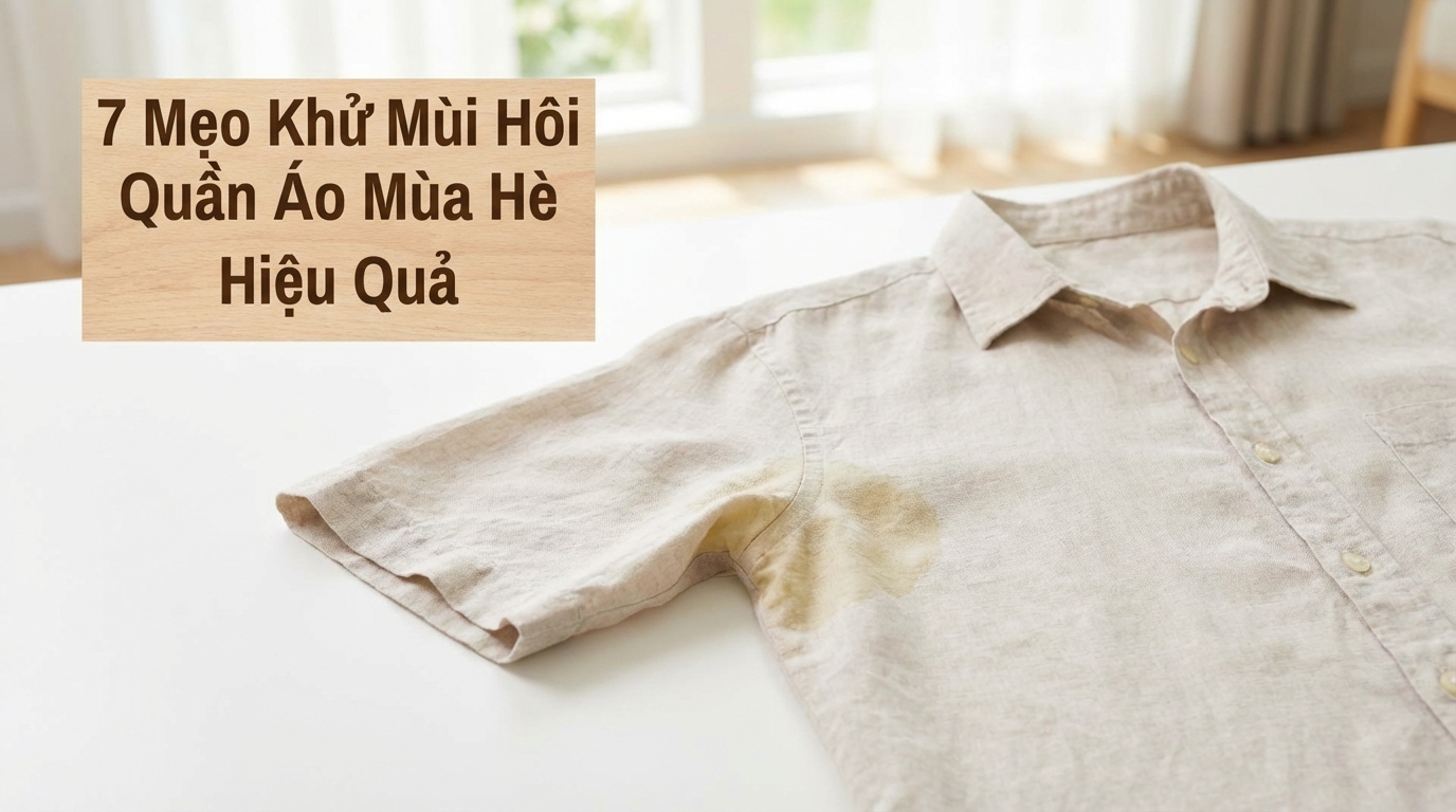 Áo mùa hè bị ố vàng nách – vấn đề phổ biến mùa nóng cần xử lý đúng cách