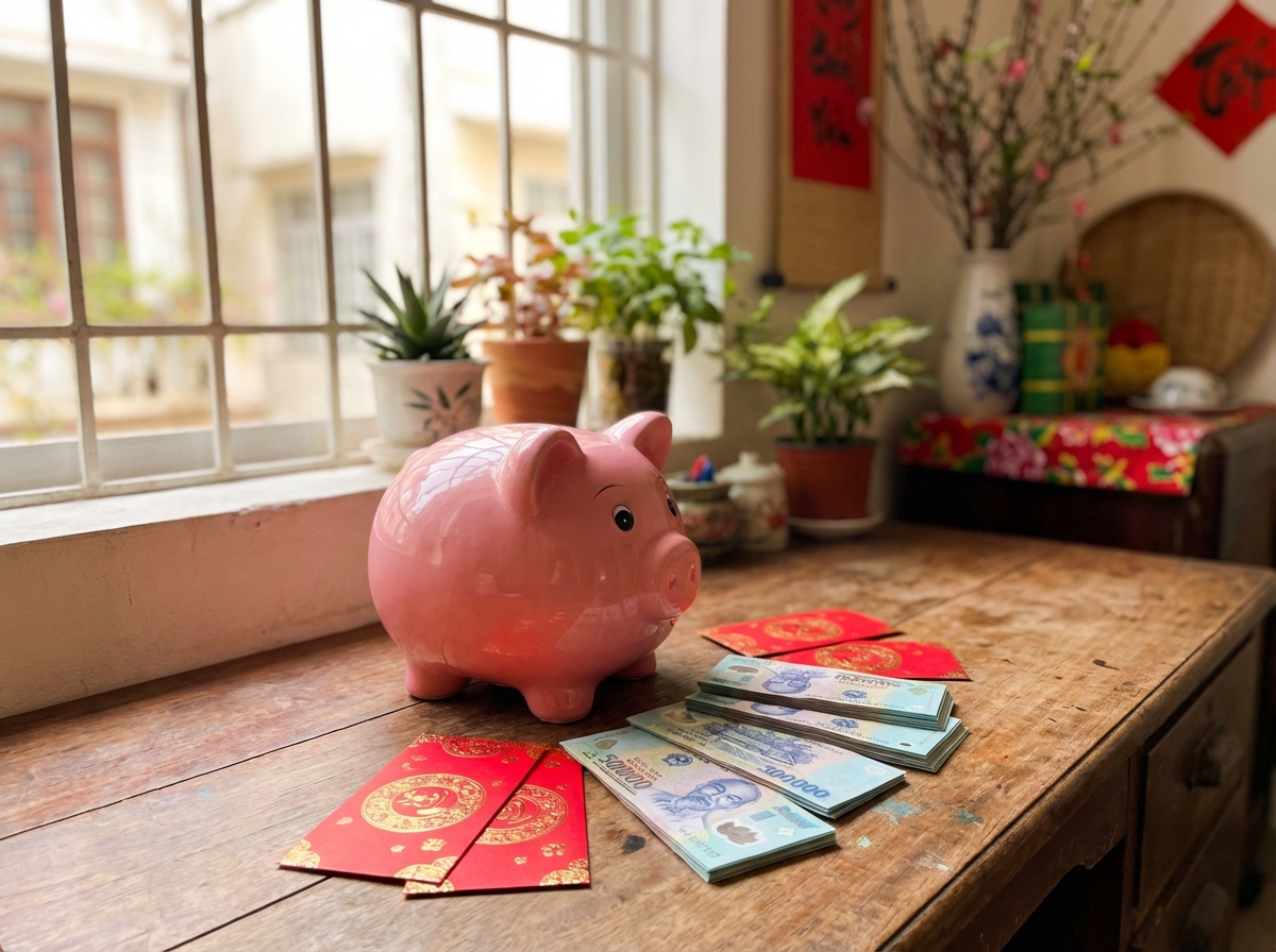 Heo đất tiết kiệm cho Tết năm sau