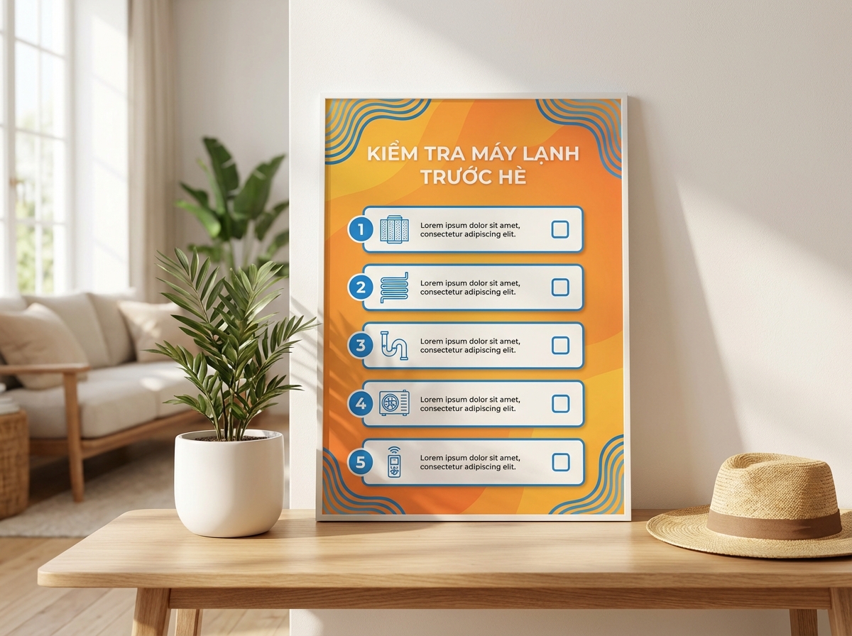 Checklist vệ sinh máy lạnh trước mùa hè với 5 bước cần làm