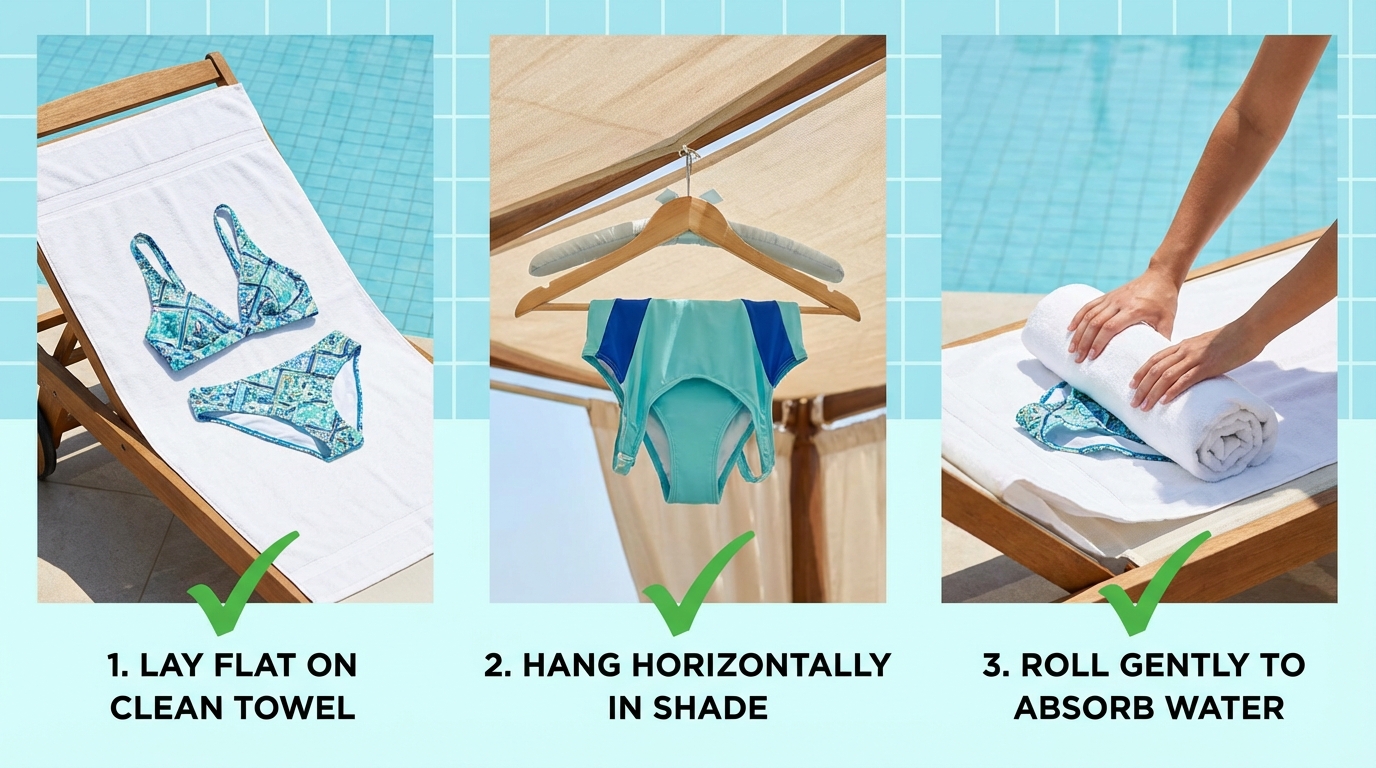 3 cách phơi đồ bơi đúng để giữ form và nhanh khô