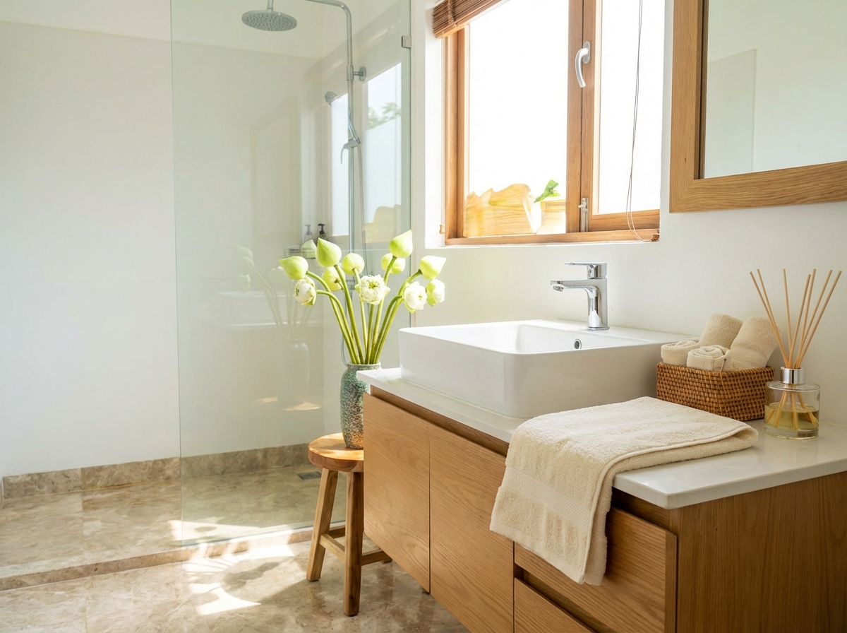 Nhà vệ sinh sạch sẽ, khăn tay gấp đẹp — chi tiết nhỏ tạo ấn tượng lớn với khách