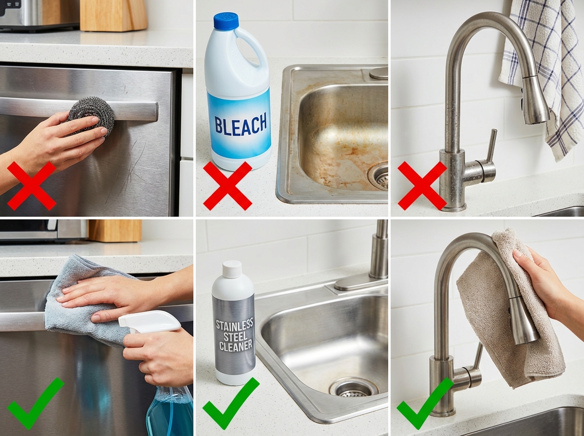 Các sai lầm khi vệ sinh inox cần tránh
