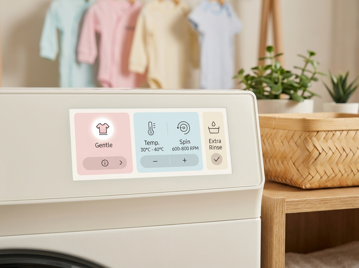 Hướng dẫn cài đặt máy giặt phù hợp cho quần áo trẻ em