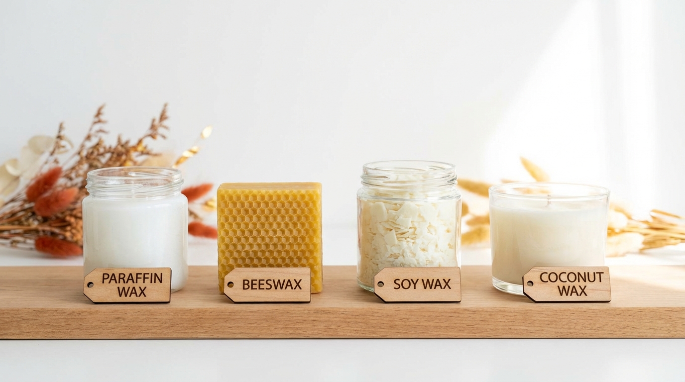 So sánh 4 loại sáp nến: paraffin, sáp ong, sáp đậu nành, sáp dừa
