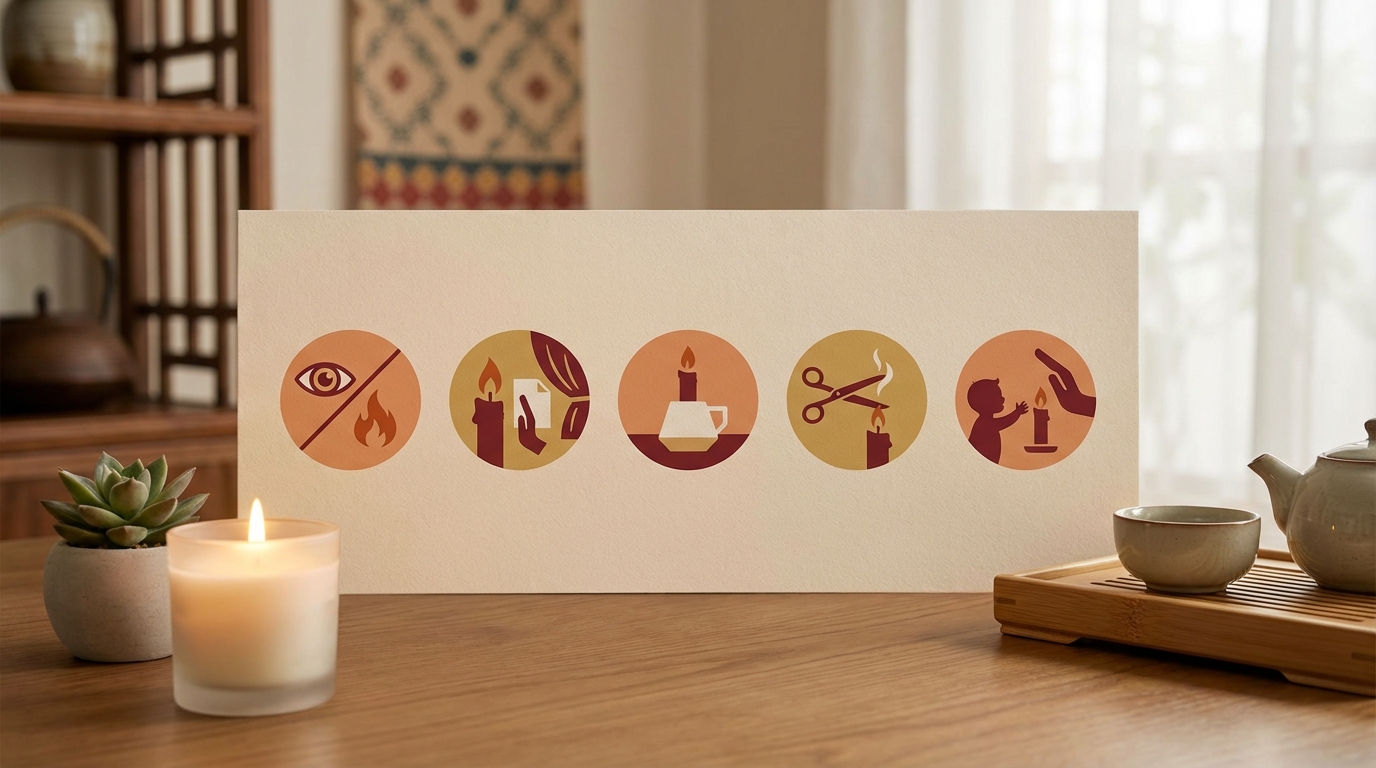 5 quy tắc an toàn khi đốt nến thơm trong nhà