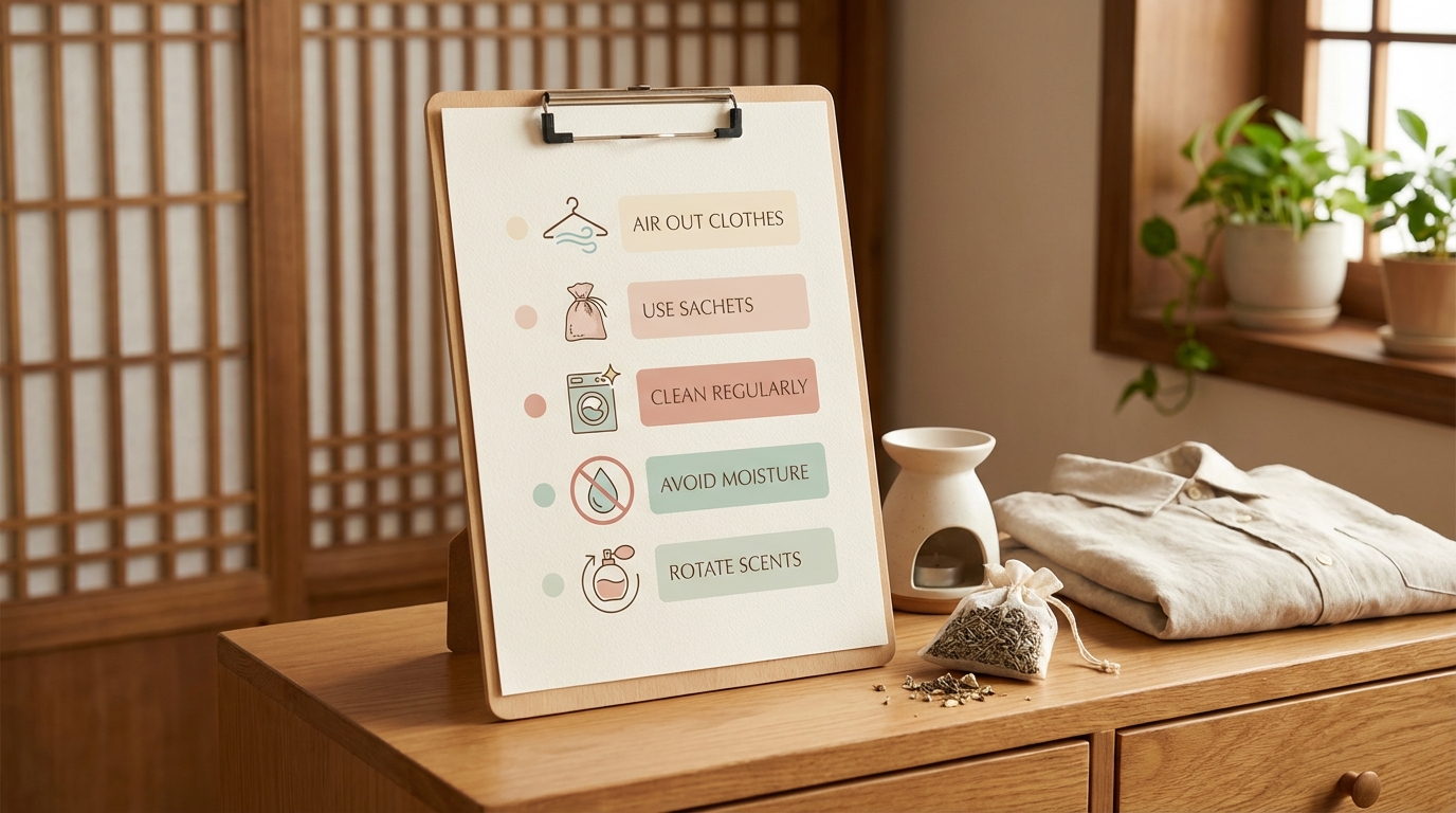 Checklist 5 thói quen giữ tủ quần áo thơm lâu