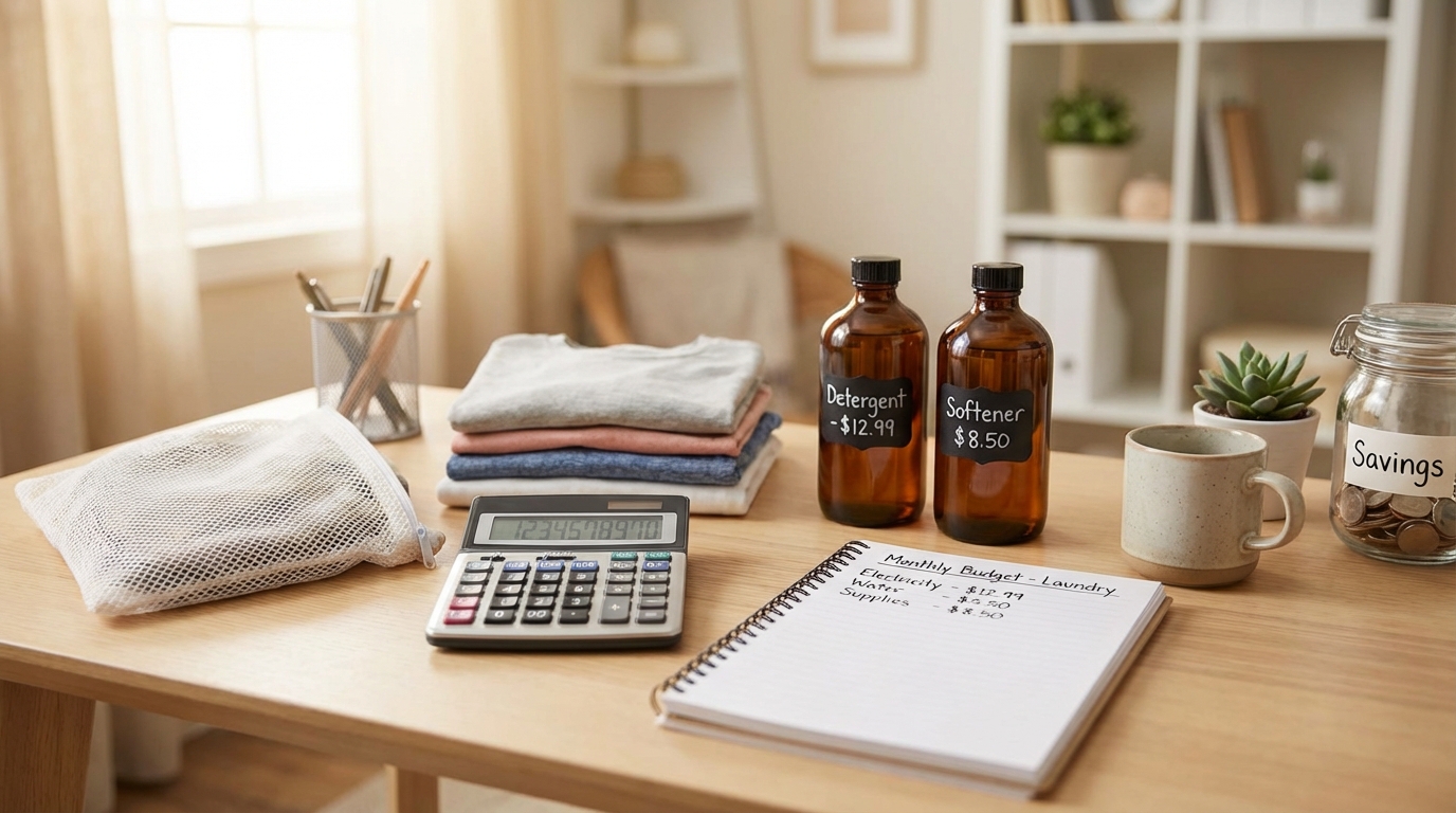 Bảng tính chi phí giặt giũ hàng tháng, máy tính và hóa đơn gia dụng