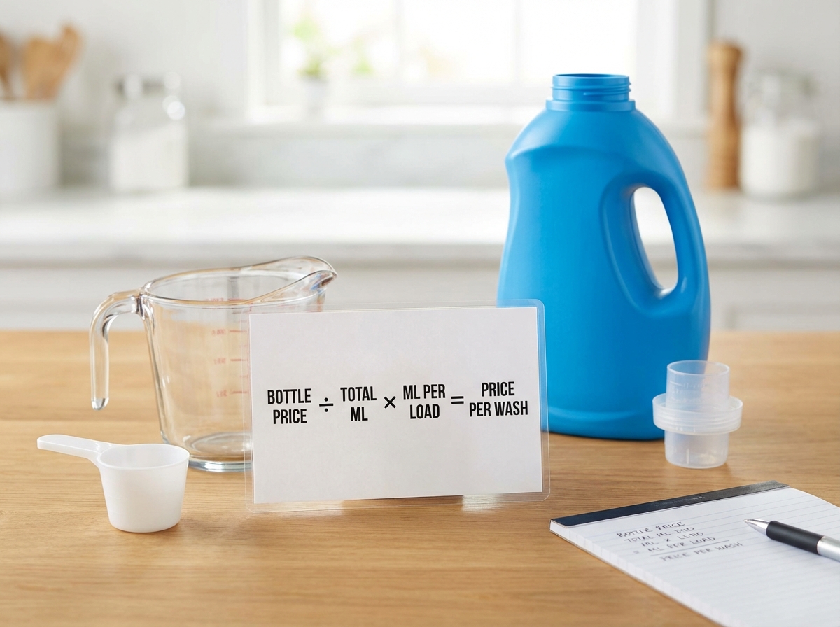 Công thức tính giá mỗi lần giặt đơn giản