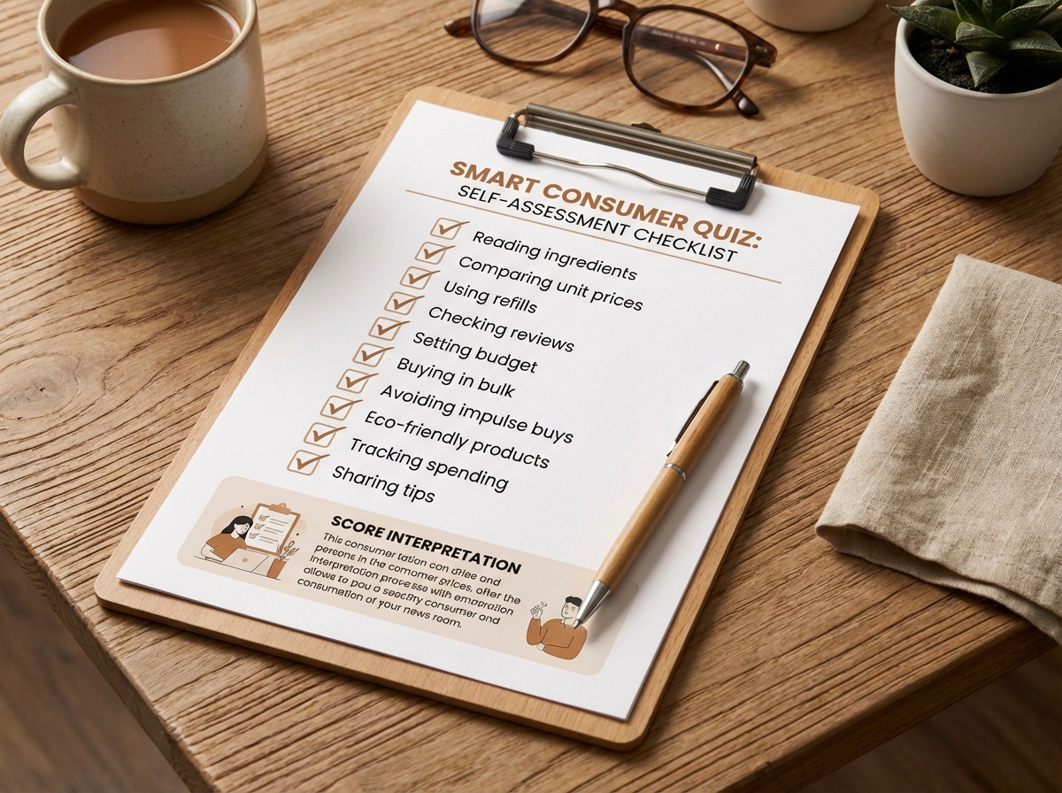 Checklist tự đánh giá tiêu dùng thông minh - 10 câu hỏi