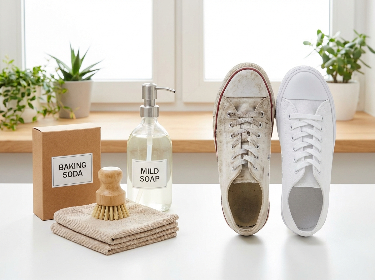 Hướng dẫn vệ sinh sneaker trắng tại nhà