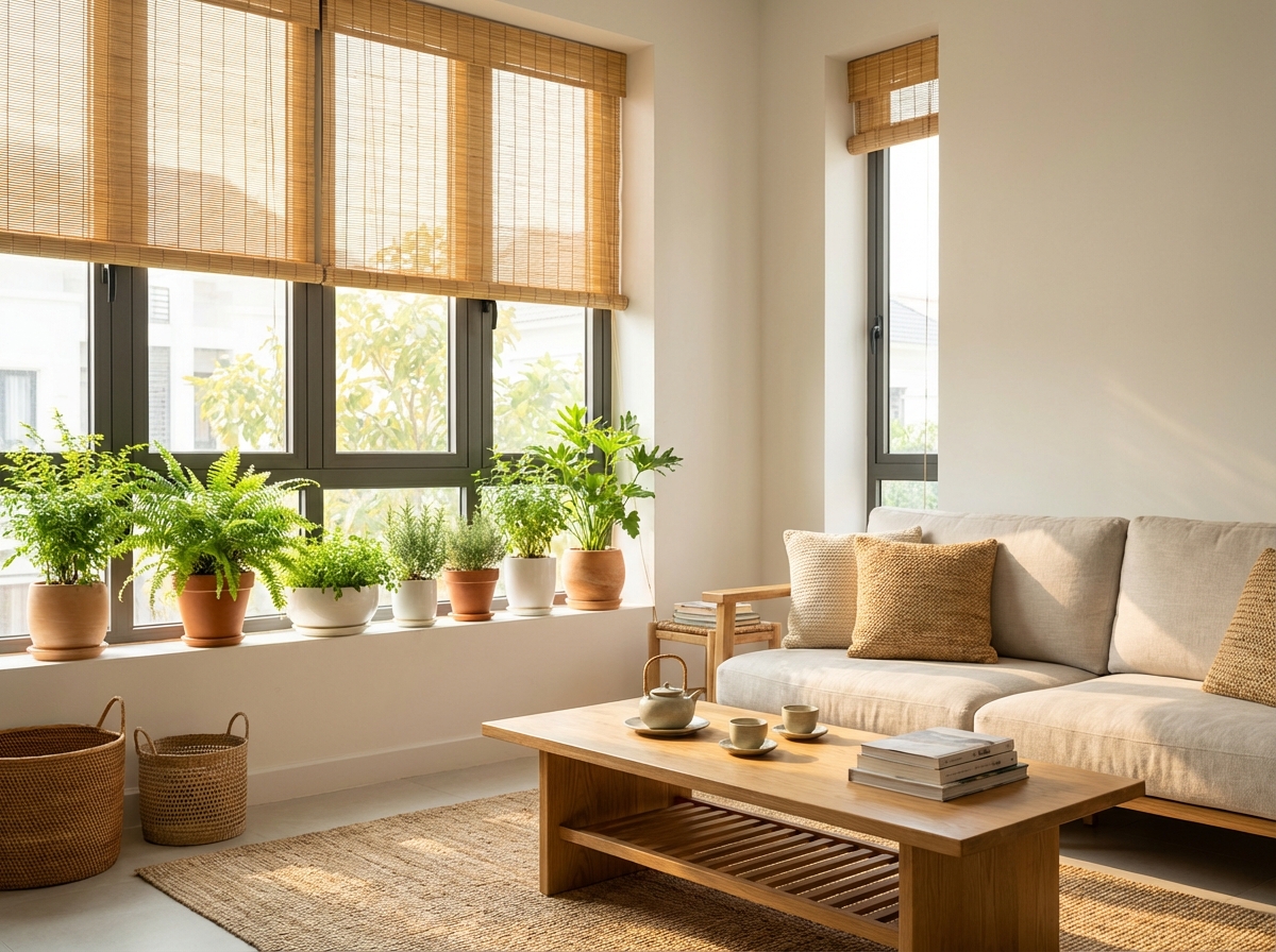 Không gian sống sạch sẽ thoáng mát với cây xanh