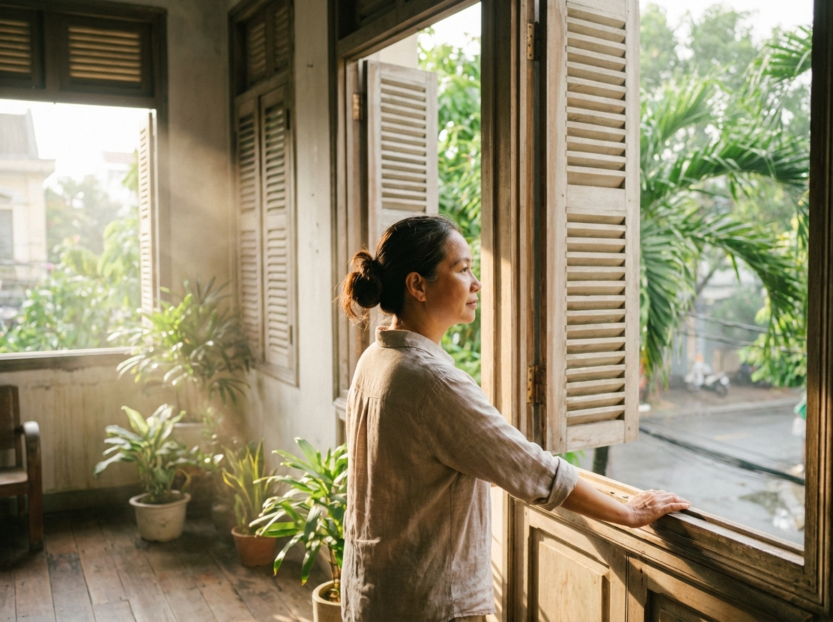 Mở cửa sổ thông gió trong mùa hè