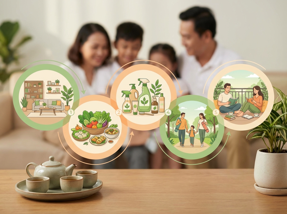 5 trụ cột sống lành mạnh cho gia đình Việt Nam