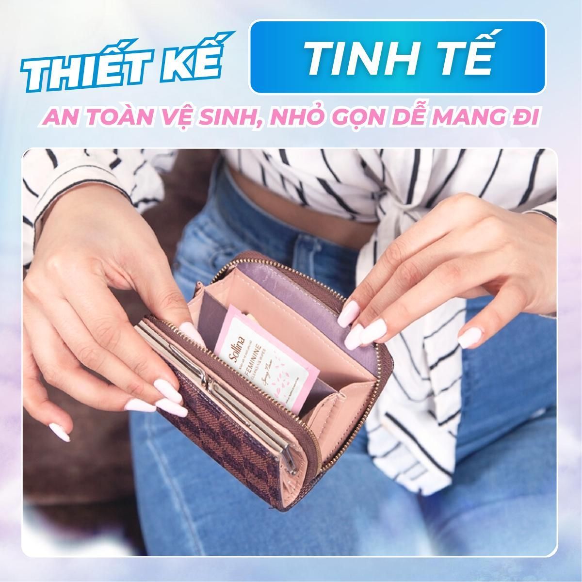 Khăn Ướt Phụ Khoa Vệ Sinh Vùng Kín Sollina Kháng Khuẩn Khử Mùi An Toàn Tiện Lợi 4