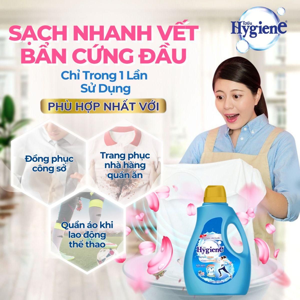 Nước Giặt Hương Nước Hoa Hygiene 2800ml Lưu Hương Lâu 6