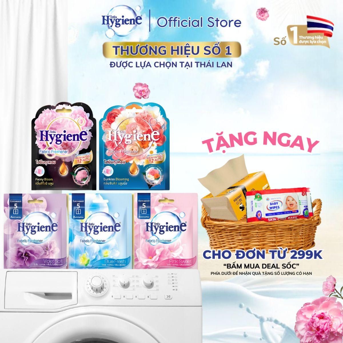 Túi Thơm Treo Tủ Quần Áo Hygiene Thái Lan Để Phòng Ngủ, Treo Xe Hương Hoa 8gr