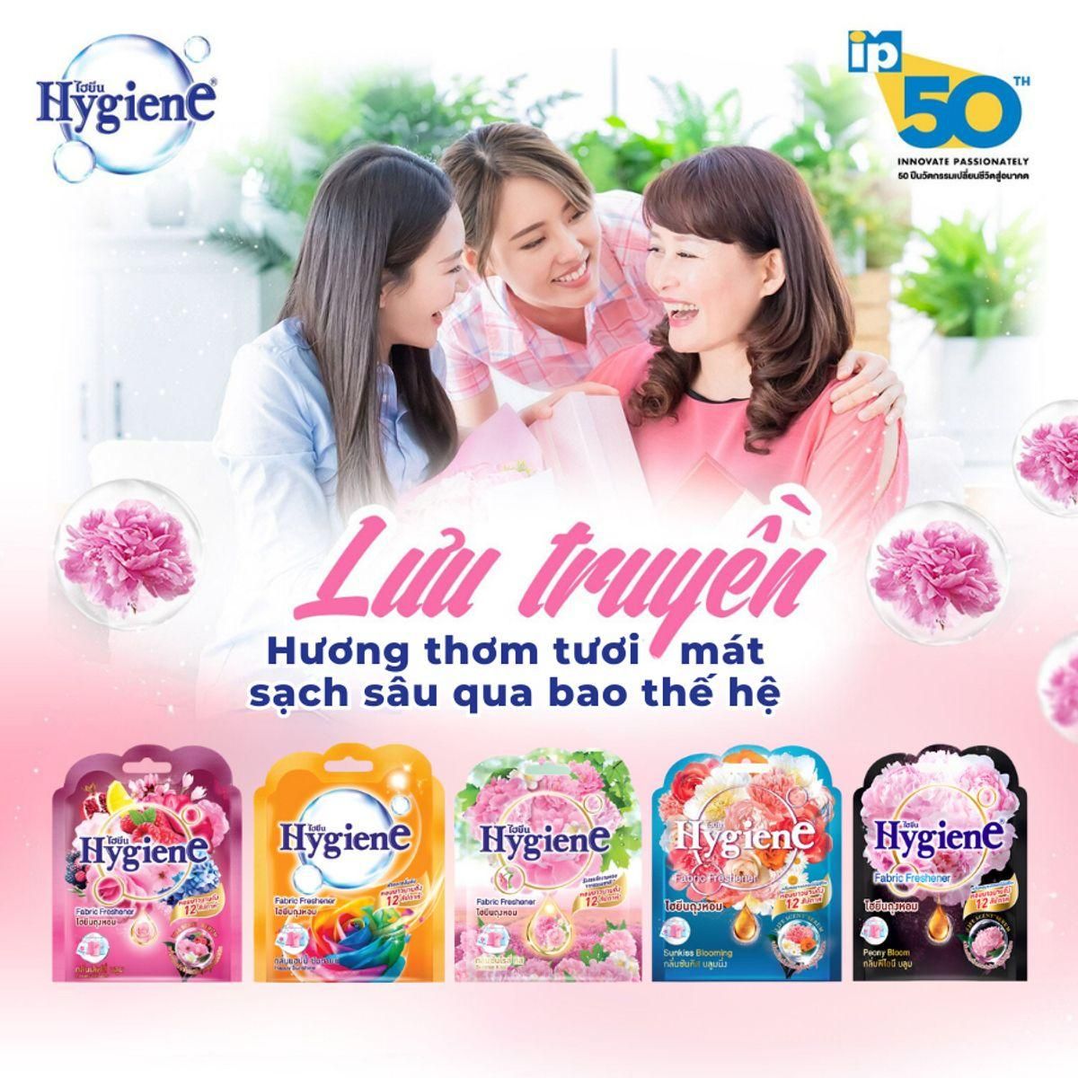 Túi Thơm Treo Tủ Quần Áo Hygiene Thái Lan Để Phòng Ngủ, Treo Xe Hương Hoa 8gr 8
