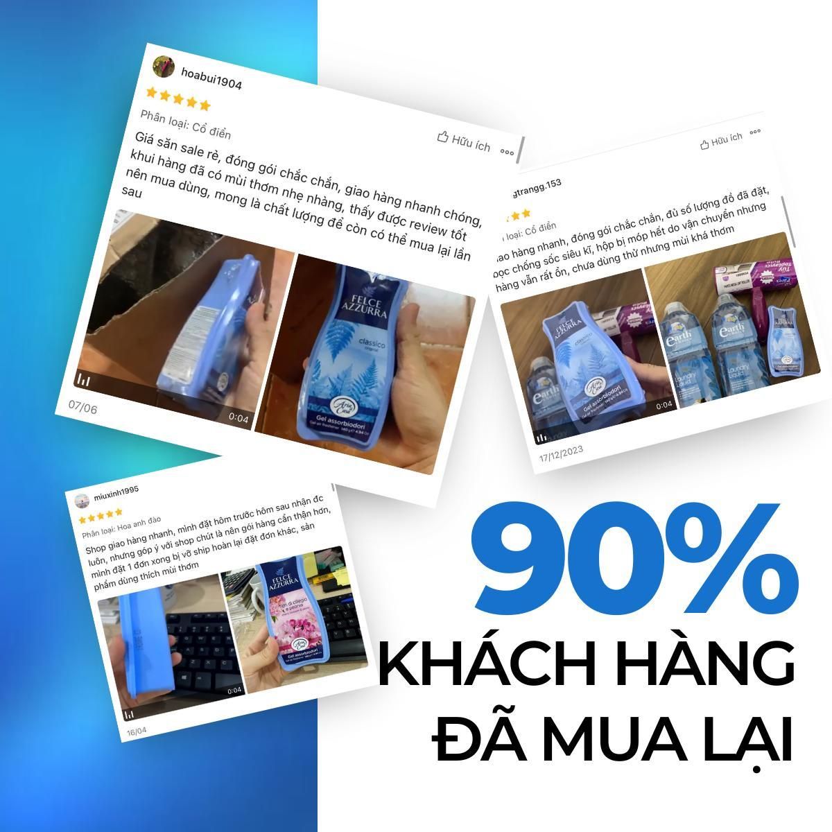 Sáp Thơm Phòng Khử Mùi Felce Azzurra Hương Tự Nhiên Cho Ô Tô Nhà Vệ Sinh Phòng Ngủ Tủ Quần Áo 140gr 7