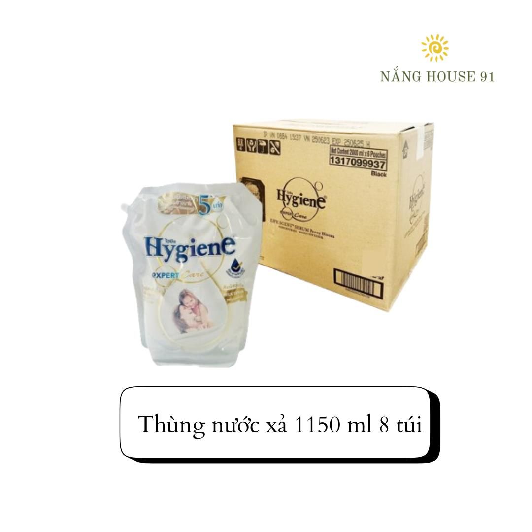1 thùng Nước xả vải Hygiene Thái Lan đậm đặc túi dung tích  1100 - 1300 ml lưu hương lâu 4