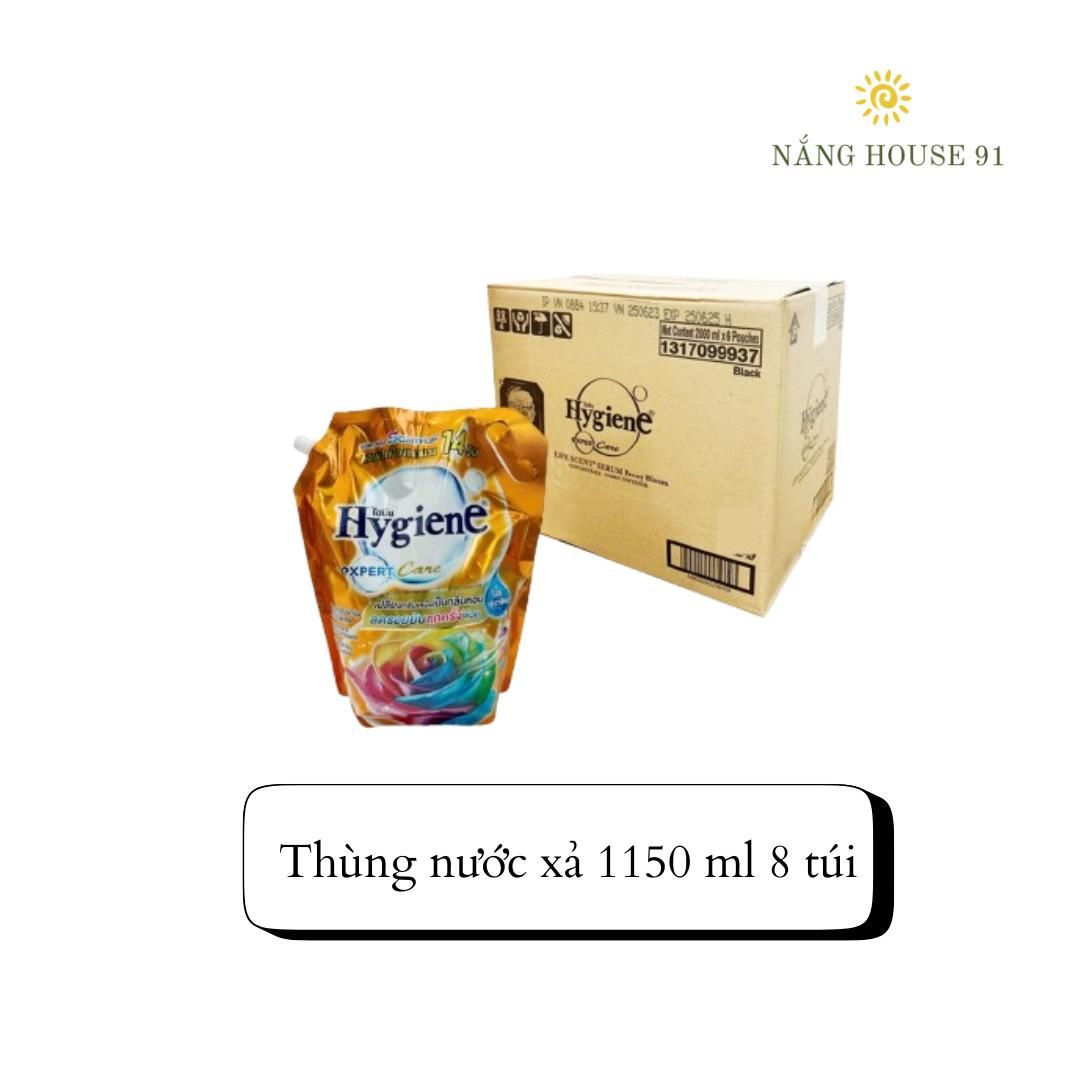 1 thùng Nước xả vải Hygiene Thái Lan đậm đặc túi dung tích  1100 - 1300 ml lưu hương lâu 2