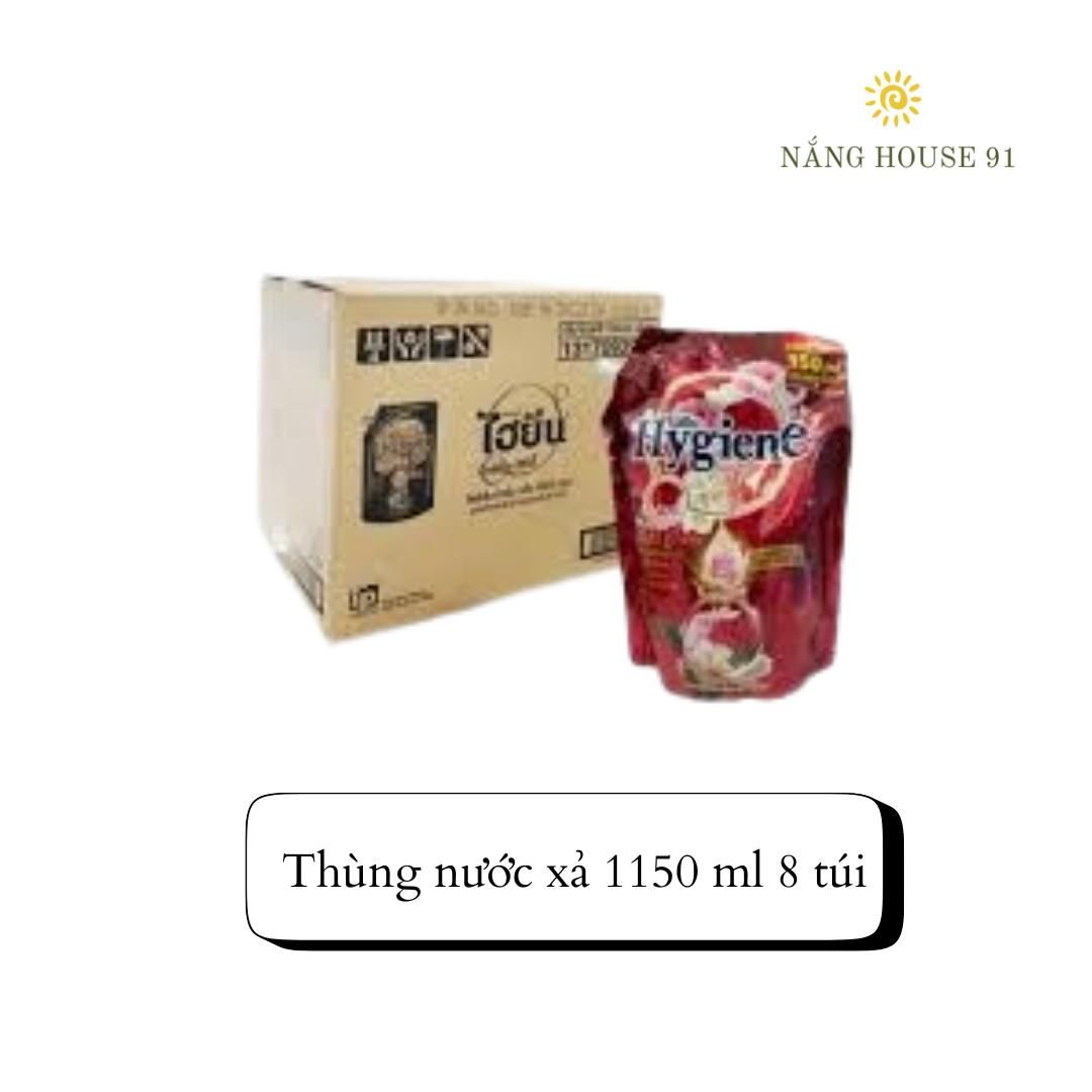 1 thùng Nước xả vải Hygiene Thái Lan đậm đặc túi dung tích  1100 - 1300 ml lưu hương lâu 3