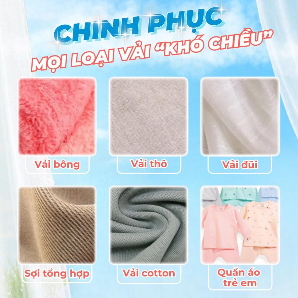 Nước Giặt Quần Áo Cao Cấp Attack Sollina - Công Nghê Khoá Màu Nano Hương Nước Hoa 72H Thơm Lâu 1KG 9