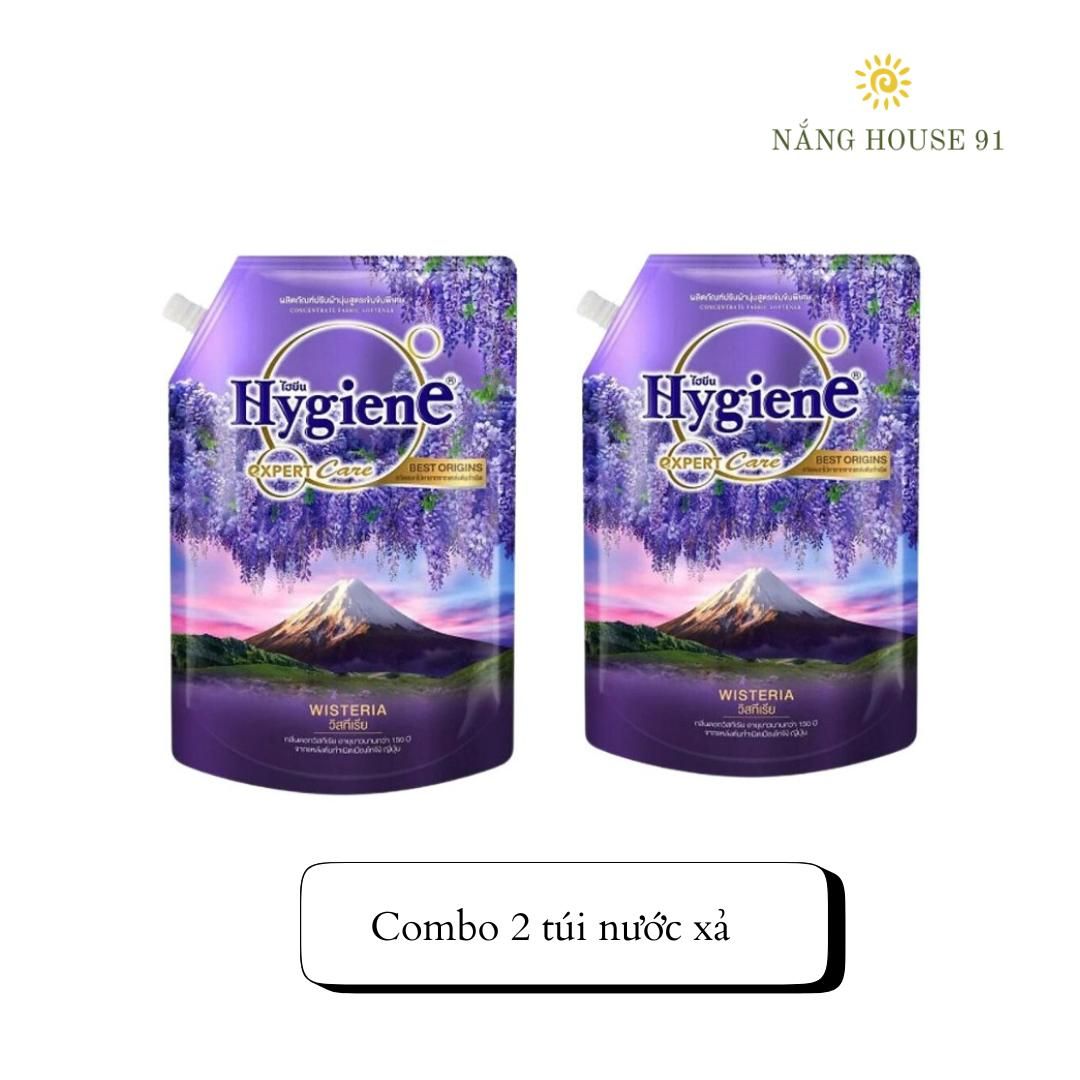 (Combo 2 túi ) Nước xả vải Hygiene đậm đặc túi 1100-1300 ml/túi Nhiều màu khác nhau giúp làm thơm và mềm quần áo 6