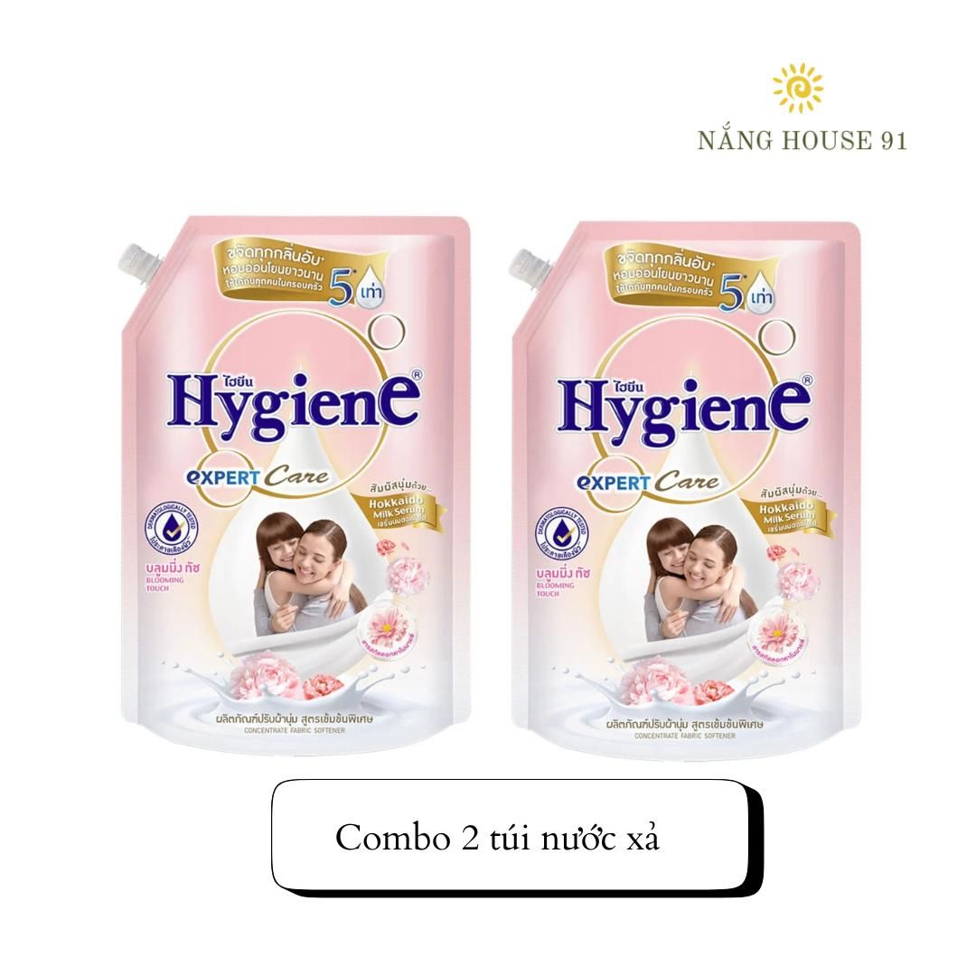(Combo 2 túi ) Nước xả vải Hygiene đậm đặc túi 1100-1300 ml/túi Nhiều màu khác nhau giúp làm thơm và mềm quần áo 7