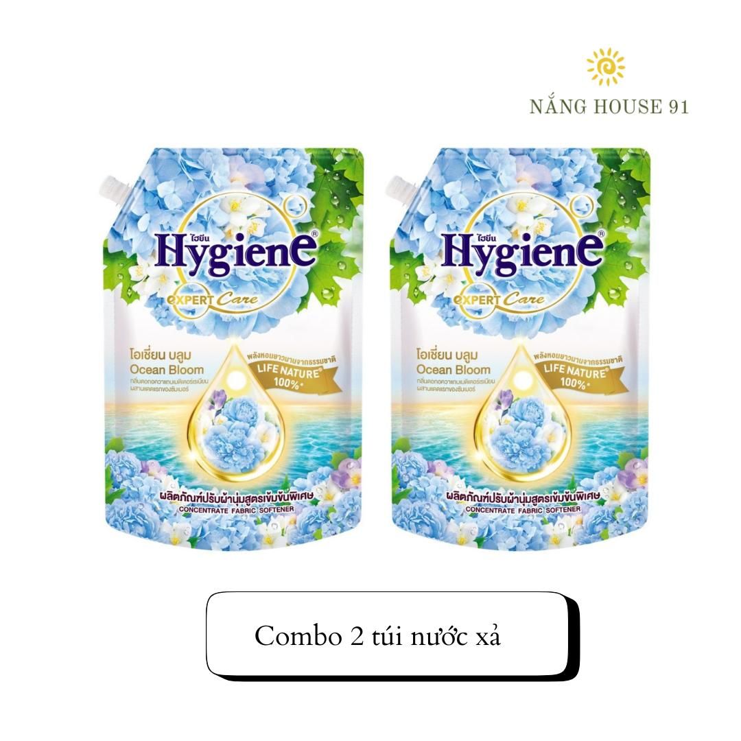 (Combo 2 túi ) Nước xả vải Hygiene đậm đặc túi 1100-1300 ml/túi Nhiều màu khác nhau giúp làm thơm và mềm quần áo 9