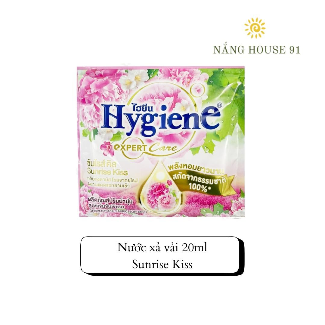 Nước Xả Hygiene Thái Lan Giặt Xả Vải, Quần Áo Siêu Đậm Đặc Mềm Vải chính hãnġ mix mùi 20ml/Gói 9