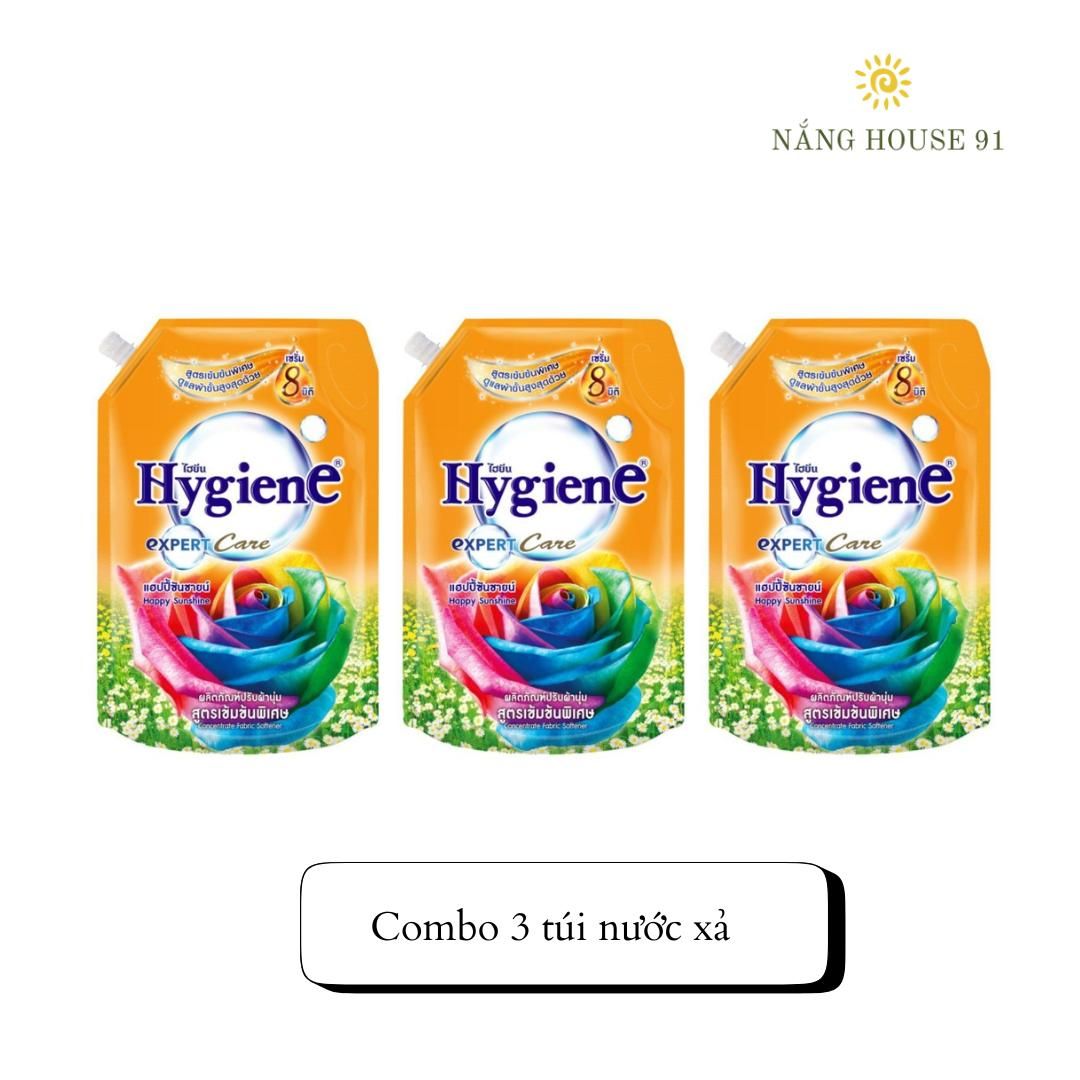 (Combo 3 túi ) Nước xả vải Hygiene đậm đặc túi 1100-1300 ml/túi Nhiều màu khác nhau giúp làm thơm và mềm quần áo 4