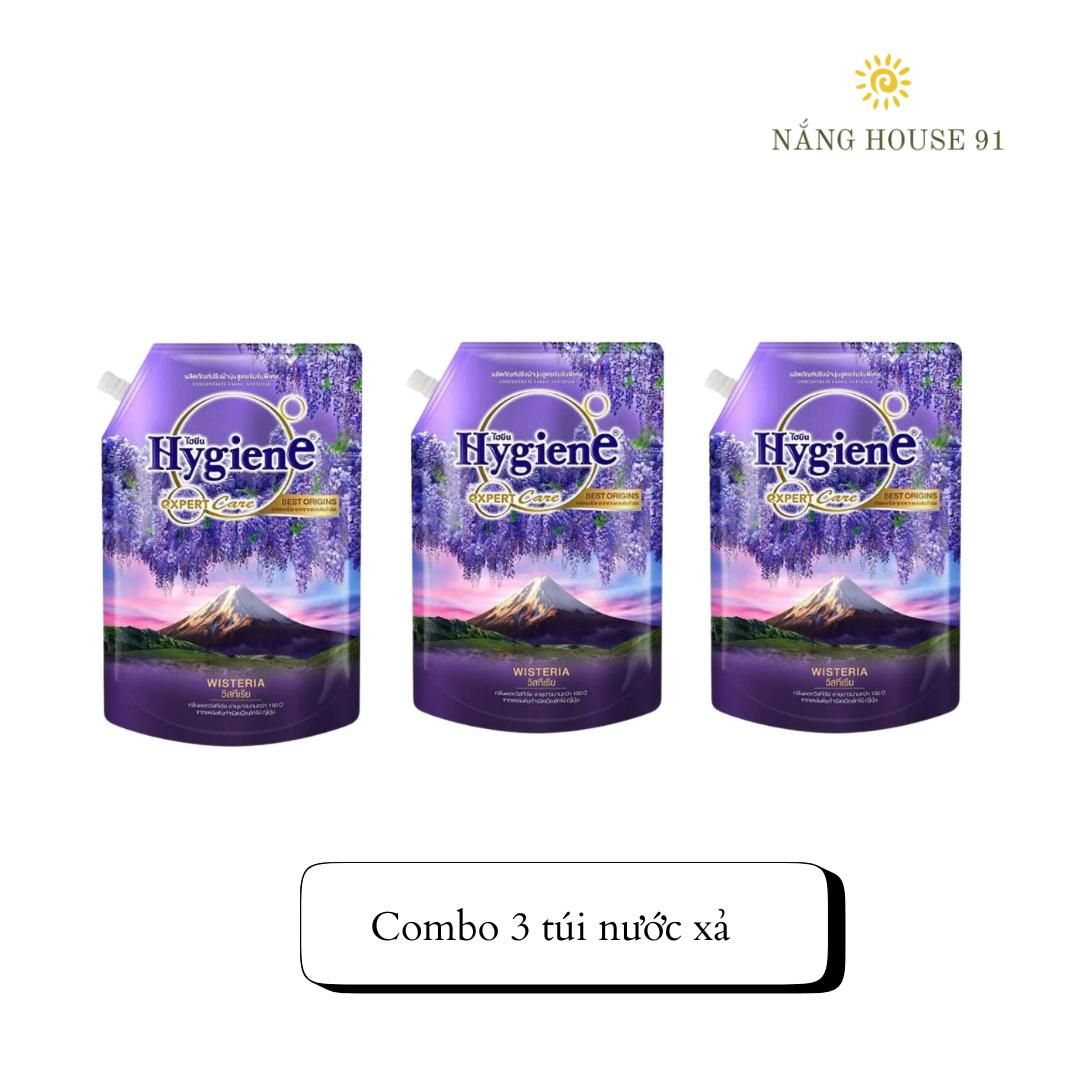 (Combo 3 túi ) Nước xả vải Hygiene đậm đặc túi 1100-1300 ml/túi Nhiều màu khác nhau giúp làm thơm và mềm quần áo 7