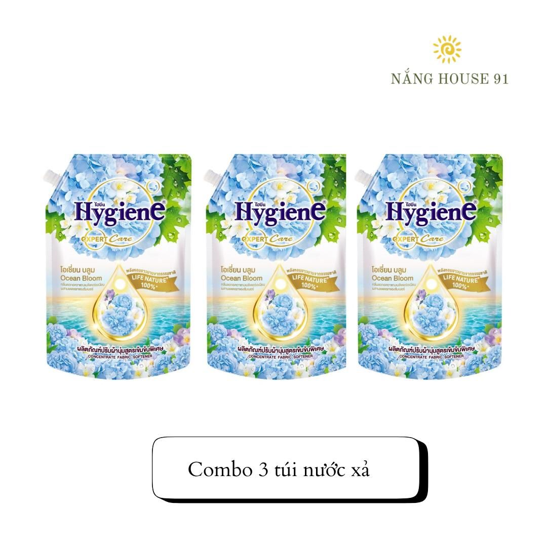 (Combo 3 túi ) Nước xả vải Hygiene đậm đặc túi 1100-1300 ml/túi Nhiều màu khác nhau giúp làm thơm và mềm quần áo 9