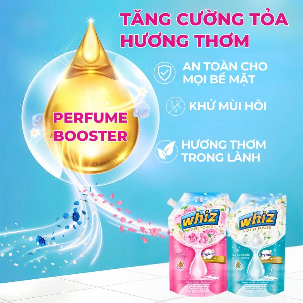 Nước Lau Sàn Nhà Whiz Sạch Nhanh Đậm Đặc 600ml/650ml 4