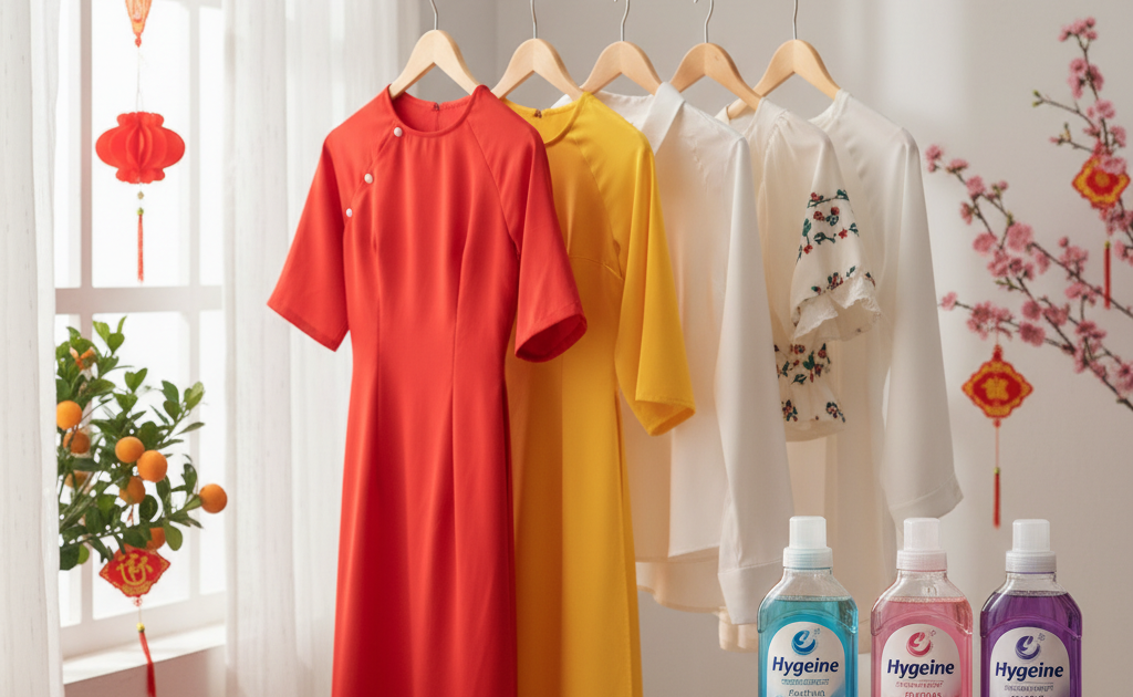 Nước giặt Hygiene Thái Lan chính hãng: Bí quyết quần áo Tết thơm lâu đến 72 giờ