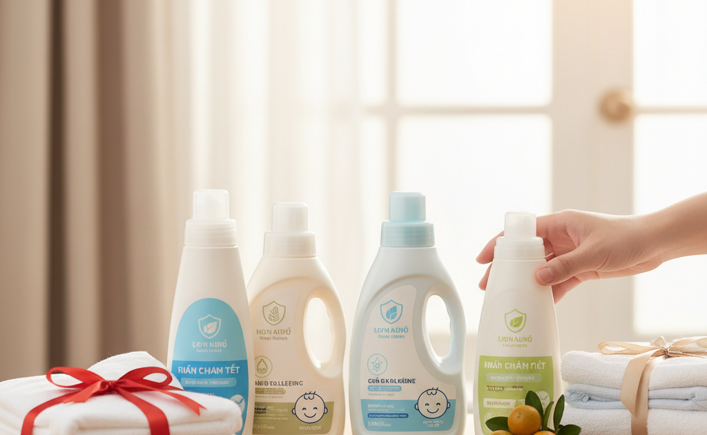 Nước giặt an toàn cho da nhạy cảm: Lựa chọn hoàn hảo cho cả gia đình dịp Tết