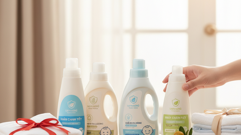 Nước giặt an toàn cho da nhạy cảm: Lựa chọn hoàn hảo cho cả gia đình dịp Tết