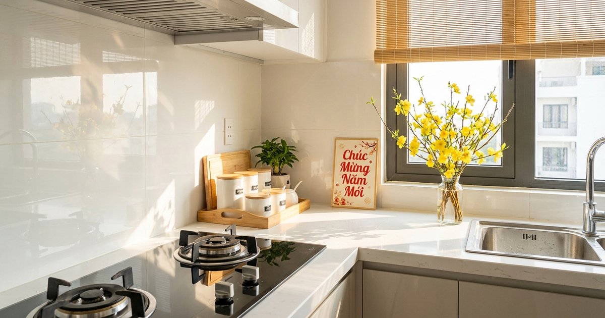 Bí Quyết Tẩy Sạch Bếp Trước Tết: Hết Vết Dầu Mỡ Chỉ 30 Phút