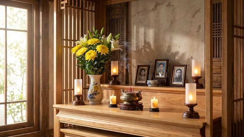 Tủ Thờ Gia Tiên Sạch Sáng Đón Tết: Cách Lau Dọn Đúng Phong Tục