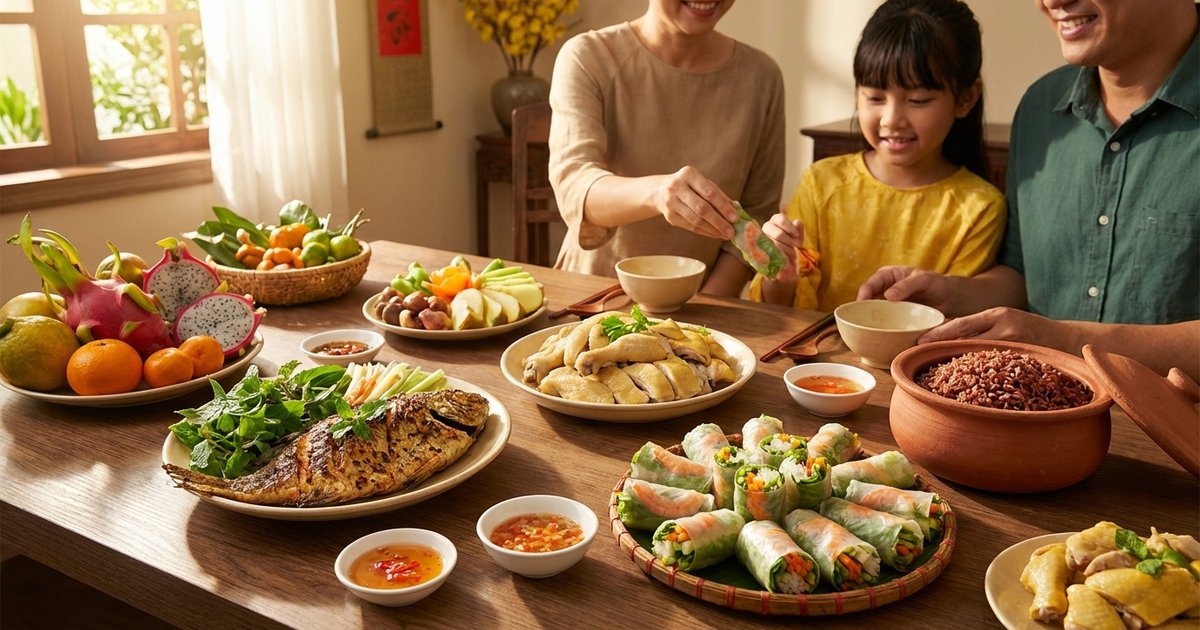 Ăn Uống Lành Mạnh Trong Dịp Tết: Cân Bằng Dinh Dưỡng, Không Lo Tăng Cân